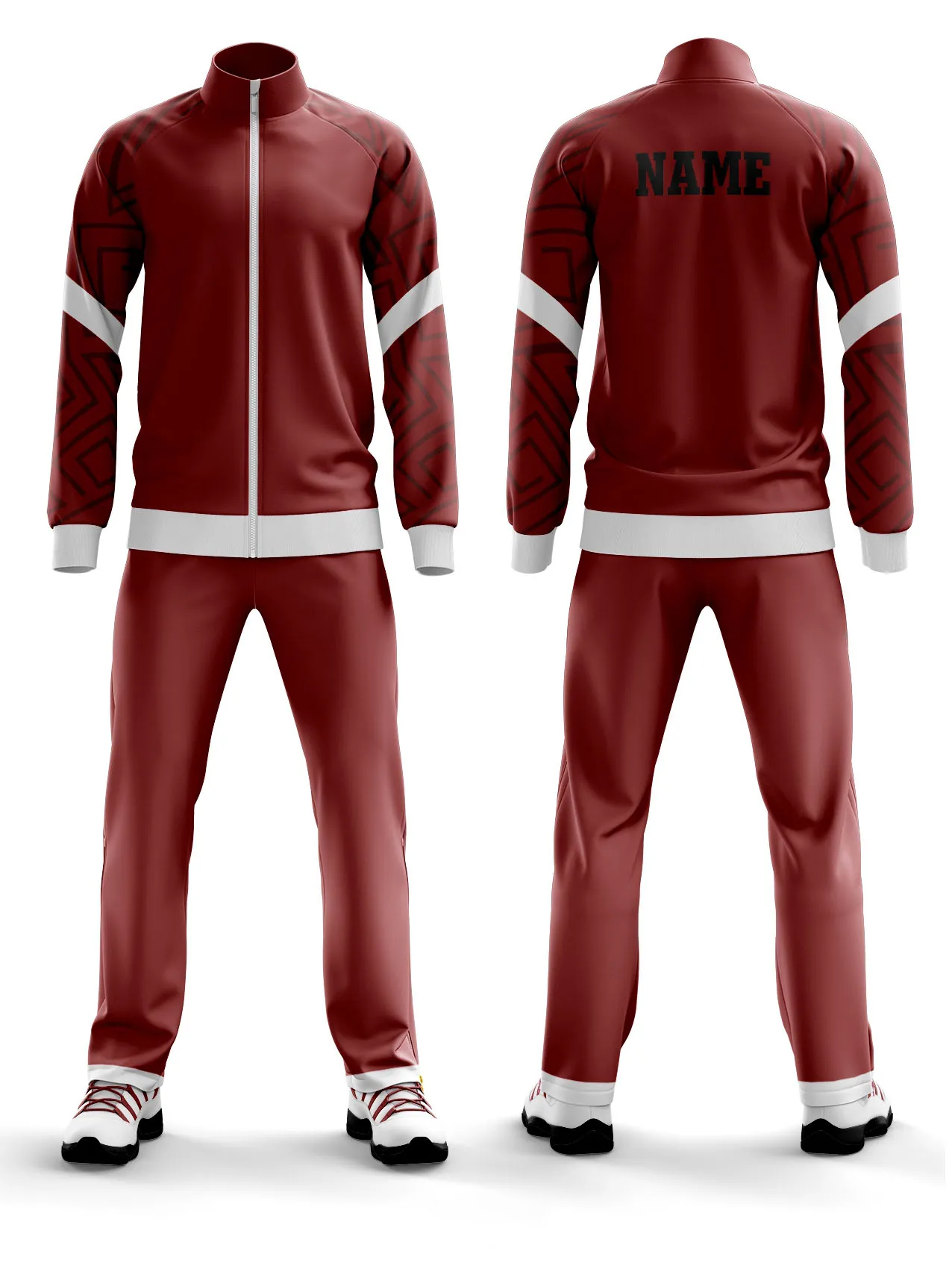 Sublimated custom track suite 1014