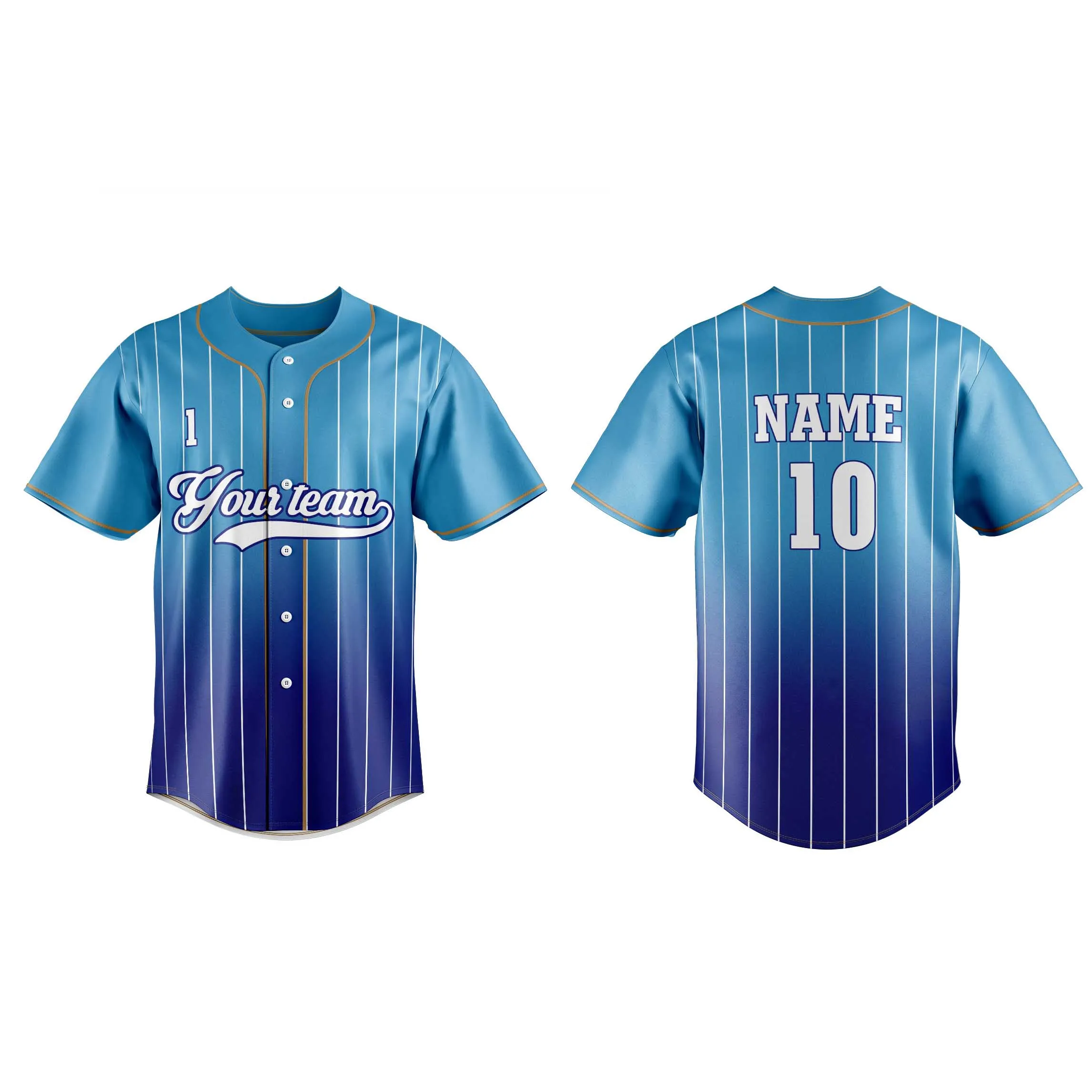 Sublimated baseball jersey 1019