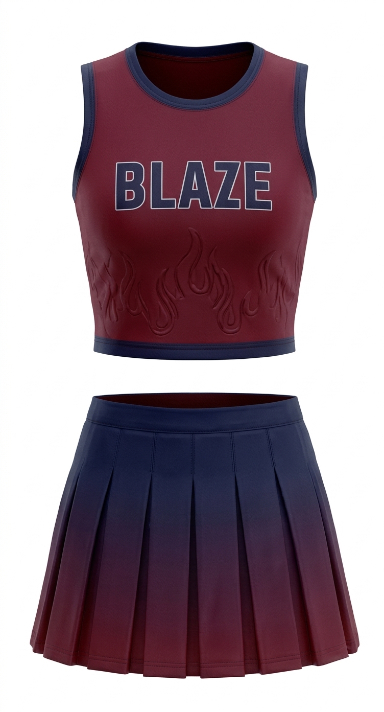 Sublimated custom Cheer Leader uniform 10