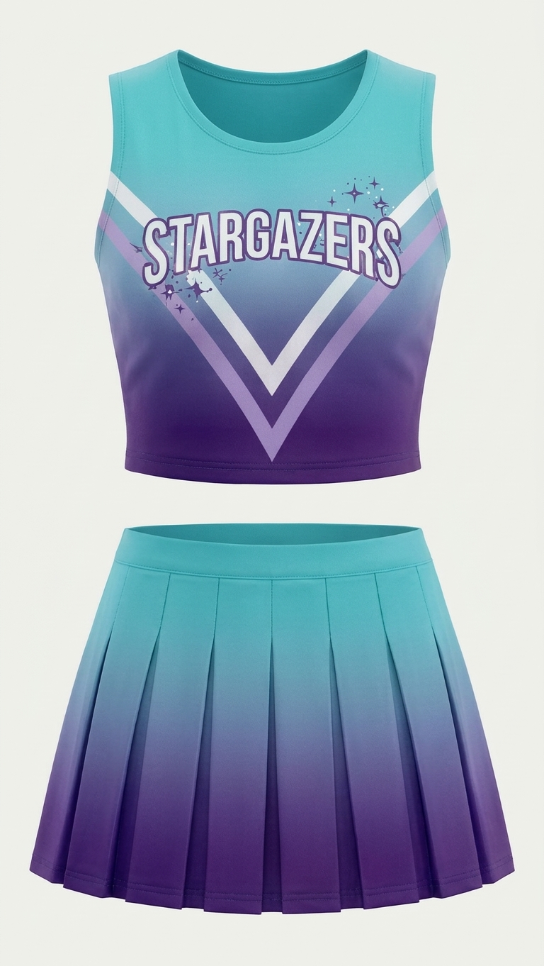 Sublimated custom Cheer Leader uniform 12
