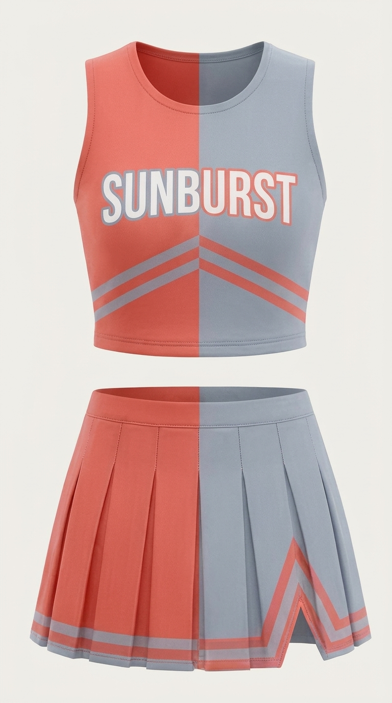 Sublimated custom Cheer Leader uniform 14