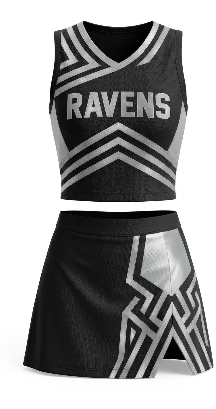Sublimated custom Cheer Leader uniform 18